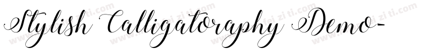 Stylish Calligatoraphy Demo字体转换
